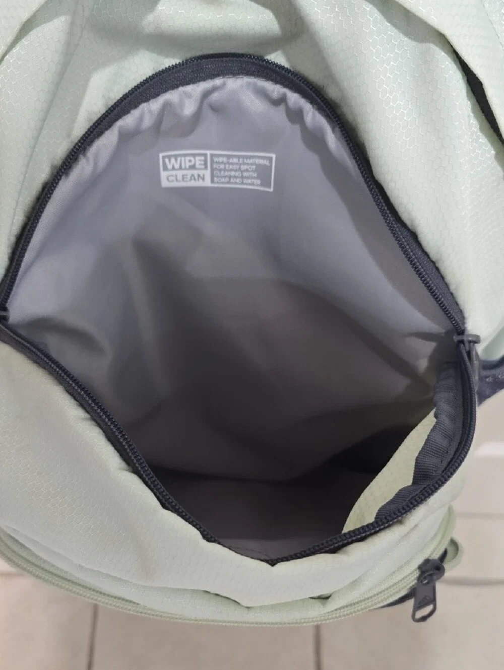 adidas Light Mint and Gray Multi-Compartment Backpack